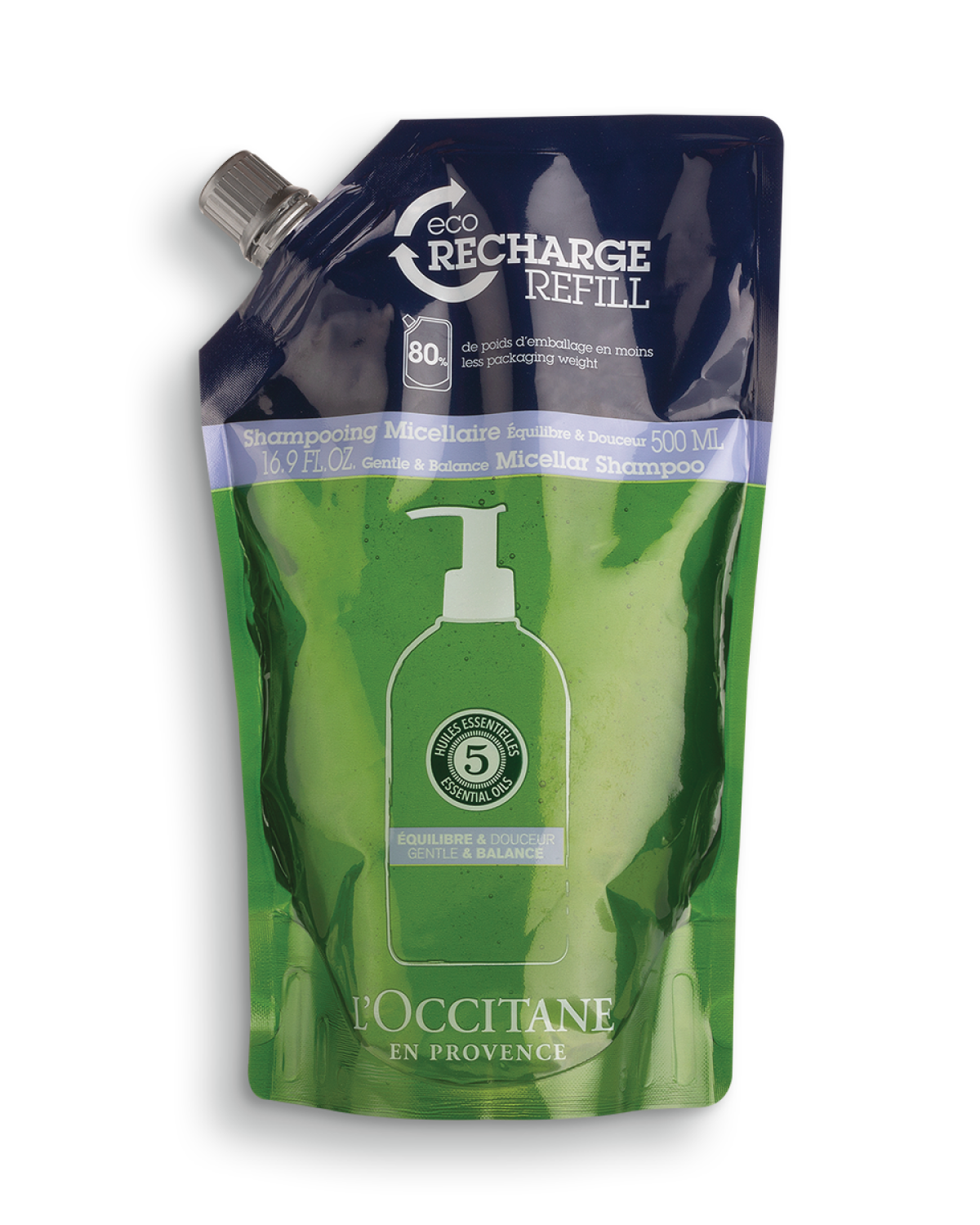 5 ESSENTIAL OIL GENTLE & BALANCE SHAMPOO ECO-REFILL 500ML